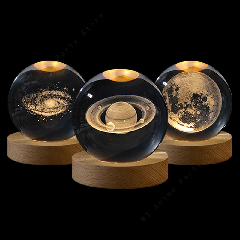 3D Crystal Ball Night Light