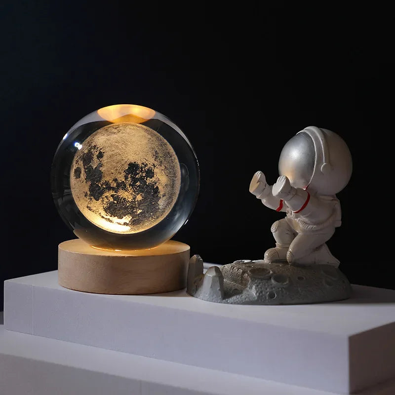 3D Planet Moon Lamp